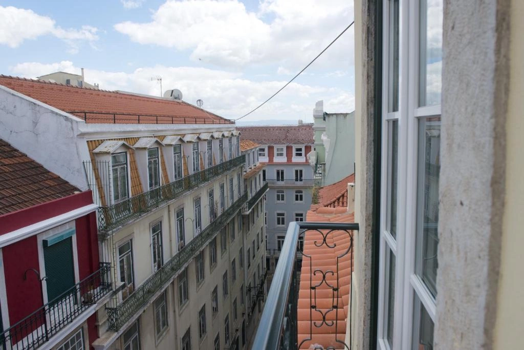 Lisbon view from balcony